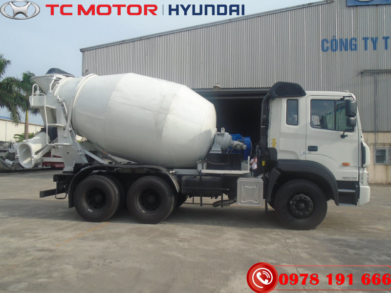 Xe trộn bê tông Hyundai HD270 Mixer 7 Khối