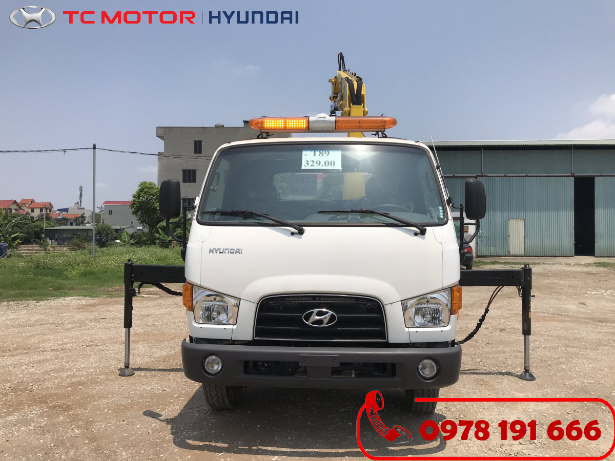 Xe tải cứu hộ giao thông sàn trượt càng kéo Hyundai 110SP