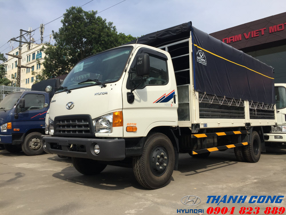 Xe tải thùng dài 8.5 Tấn Hyundai HD120SL Thùng Bạt