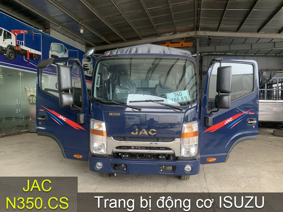 Xe tải Jac 3.5 tấn N350.CS thùng kín động cơ ISUZU